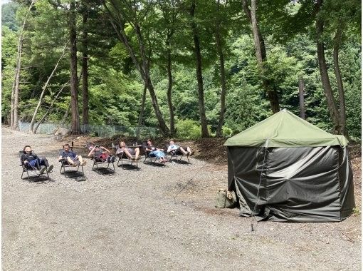 [July to October Otsuki City, Yamanashi Prefecture] Tent sauna experience (rental) and nature shower climbingの画像