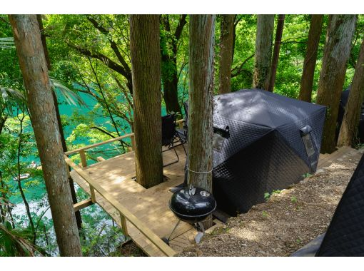 [東京/奧多摩]白丸湖的帳篷桑拿和SUP租賃！水浴是由湖泊和大自然準備的。の画像