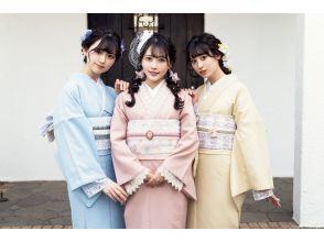 【神奈川・鎌倉】★大人気レトロモダンプラン★ 厳選されたアンティーク着物でコーディネートをお楽しみ下さい♪着物一式＆ヘアセット＆着付け込み！の画像