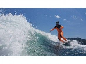 【広島 中区 江波】1時間貸し切りだから、思う存分ウェイクサーフィンを満喫!の画像