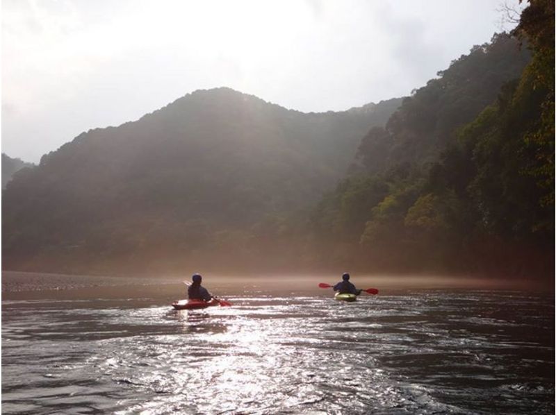 [Kochi Shimanto River river going down] goal is Iwama subsidence bridge ♪ 8km canoe touring a dayの紹介画像