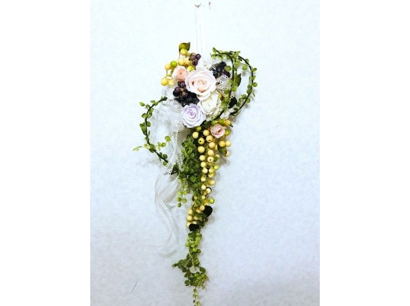 [Kanagawa/Yokohama] Swag! Support is provided for beginners! Preserved flower wall arrangements ♪ Also recommended as gifts!の紹介画像