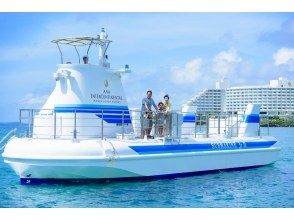 ★ Nationwide travel support target ★ [From Okinawa/Naha/Chatan] Manza Underwater Observation Boat, Bise Fukugi Namiki, Churaumi Aquarium, American Village (Course B)