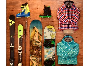 [Nagano/Hakuba] You can rent skis and snowboards empty-handed! A full set of clothing, top and bottom, and small items! Choose from a wide variety of items!