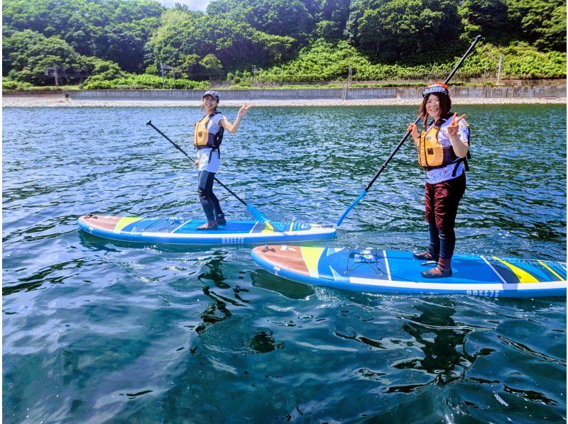 【北海道・SUP体験】透明度の高い支笏湖の湖面をクルージング！SUP体験（半日コース）の画像