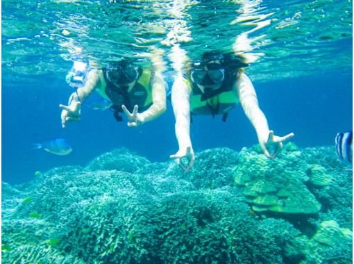 [โอกินาว่า Tsuken Island] แผนการที่จะเพลิดเพลินไปกับบาร์บีคิว & ดำน้ำดูปะการังบนเรือบนระเบียงไม้พร้อมวิวทะเลทุกที่นั่ง!の画像