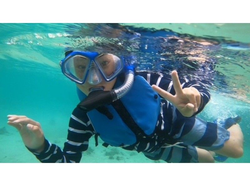 [Okinawa Motobu Town] 1 group is fully reserved! Even small children and those who are not good at swimming are OK! Northern Okinawa Island Beach Snorkelの紹介画像