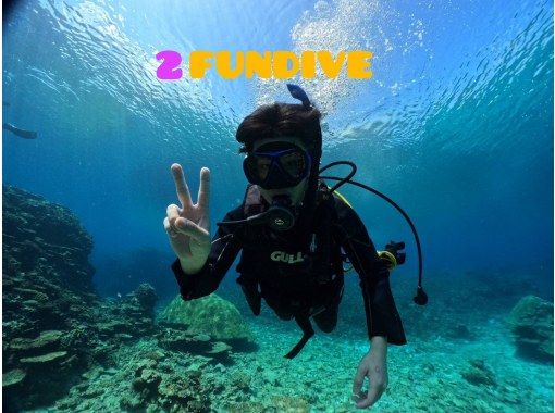 [Ishigaki Island / Kabira Bay] Half-day fun diving course (license required) Enjoy sea turtles, manta rays, and dynamic terrain!の画像