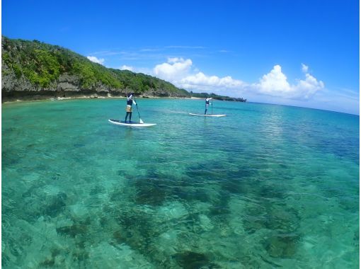 【沖縄北部／美ら海近く】貸切で海の冒険へ♪SUP＆シュノーケリング／写真無料プレゼント♪の画像