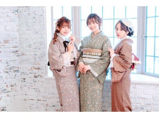 【도쿄 · 신주쿠】 ★ 대인기의 복고풍 모던 ★ 골동품 기모노로 코디를 즐기세요 ♪の画像