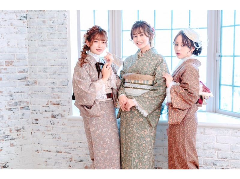 [神奈川/鎌倉] ★流行的複古摩登★ 2022 年 27 日為止的地區優惠券！ ★享受與嚴選的古董和服的搭配吧♪の紹介画像
