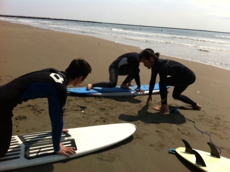 [Ibaraki, Tsukuba city] trying to enjoy the sea! Surfing experience training!の紹介画像