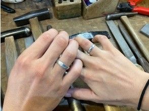 [Okinawa Uruma] A custom-made hammered ring experience that you can choose and make your favorite hammered eyes! 〜Can be arranged by adding the price difference ♪〜の画像