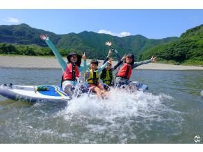 【四万十川/サップ90分（夏のみ）】写真データ無料！おてがるコースは初めてでも大丈夫♪ワンちゃんも♪