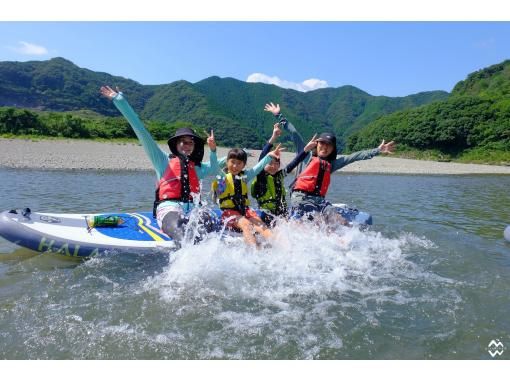 【四万十川/サップ90分（夏のみ）】写真データ無料！おてがるコースは初めてでも大丈夫♪ワンちゃんも♪の画像