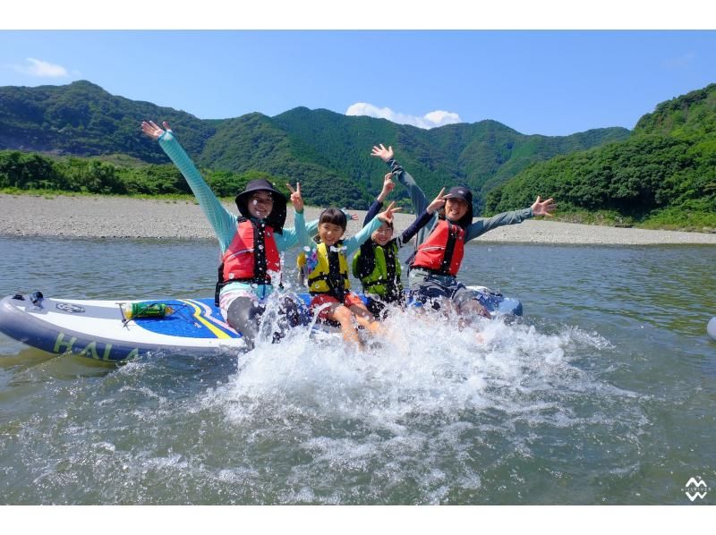 【四万十川/サップ90分（夏のみ）】写真データ無料！おてがるコースは初めてでも大丈夫♪ワンちゃんも♪の紹介画像