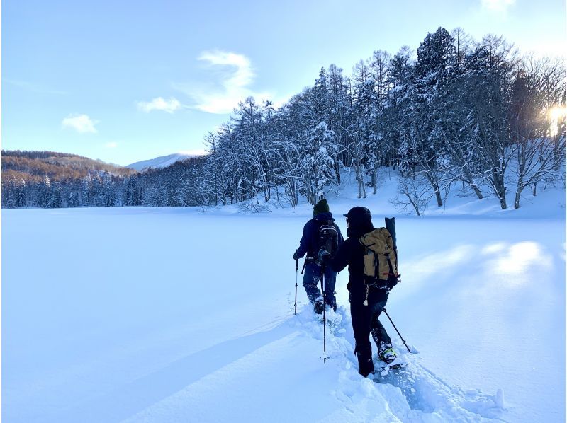 【長野県・飯山】斑尾高原スノーシューハイキング！大雪原と湖上を巡る贅沢コース＜半日コース＞の紹介画像