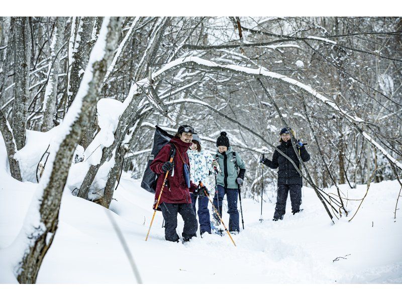 [Hokkaido, Sapporo, Jozankei] Recommended for those who want to do a little skiing or walk through the winter forest! ~Smooth Snow Hike~ (includes bonfire and roasted marshmallows)の紹介画像