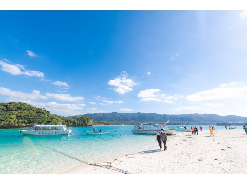 A popular place for couples walking in Kabira Bay in Ishigaki Island, Okinawa