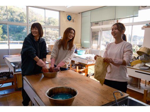 [Tokushima/Katsuura Town] Vegetable dyeing experience with rural plantsの画像