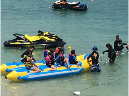 [Okinawa Uruma City] Okinawa's sea play-cheap marine leisure "All-you-can-play 5 marine tubes"の画像