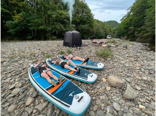 [北海道・札幌・定山渓] 冷たい川が水風呂！定山渓の大自然でととのう～川見テントサウナツアー～の画像
