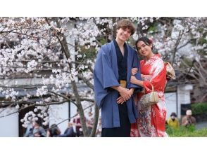 [Kyoto/Kiyomizudera] Couple kimono & yukata rental Women's hair set included ☆ We have everything you need for dressing ♪