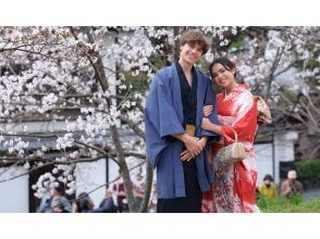 SALE！【京都・清水寺】カップル着物＆浴衣レンタル　女性ヘアセット込み☆着付けに必要なもの全て揃っています♪