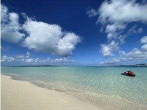 [Okinawa, Miyakojima] Jet ski to the phantom island of "Yuni Beach"の画像