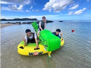 [Nago City, Nakijin Village, Kouri Island] Spend the best time on a private beach! Let's have fun with a great plan that allows you to choose 2 latest tubes as much as you want! "Plan A♪"の画像