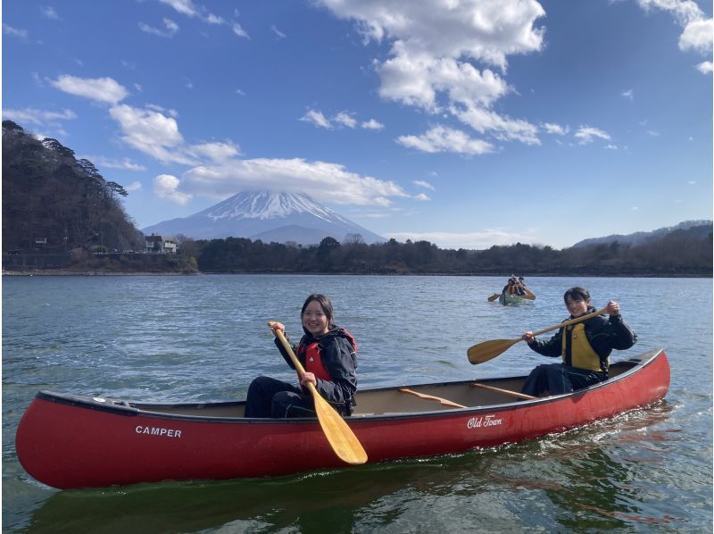 【山梨・精進湖】静かな精進湖の自然と富士山を満喫 　カナディアンカヌー体験！（9：30/13：30）