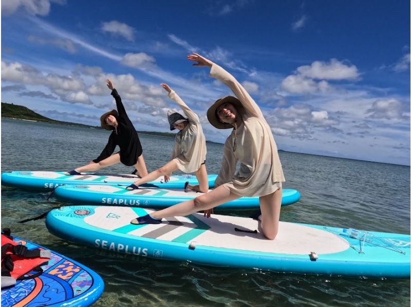 【宮古島】≪SUPヨガ ＆SUPクルージング≫ （2.5時間）《心と身体に癒しの時間》ドローン＆GoPro★初心者歓迎