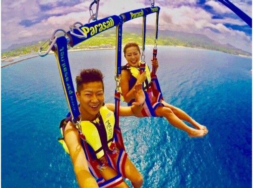 【沖縄・北部】お得！パラセーリング&３種マリンスポーツコース！の画像