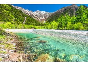 風薫る上高地へ新緑のマイナスイオンウォーキングと北アルプスを望む安曇野ワイナリー立寄りお昼は信州池田町産吟醸豚リエットサンド　DKC1