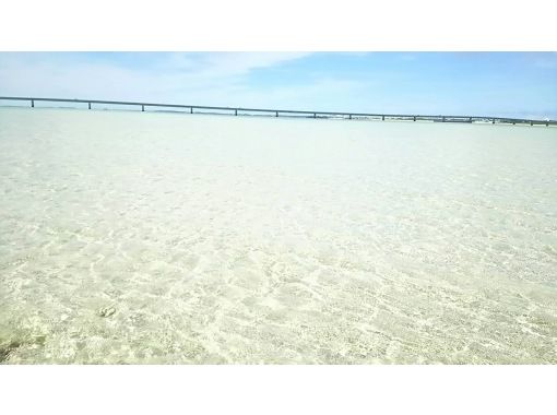 宮古島　干潮時に現れる砂浜（ユニの浜）に上陸ツアーの画像