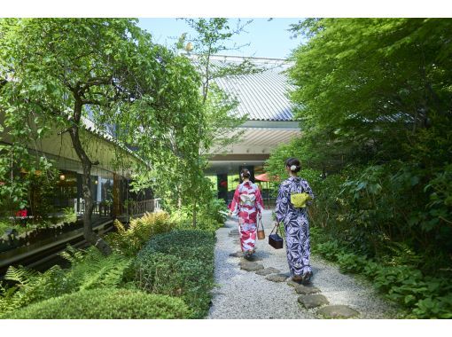 [Tokyo/Meguro/Gajoen] Feel the beauty of Japan summer-Yukata dressing class + lunch (or afternoon tea) + Yukata plan with original gift-[June / women only]の画像