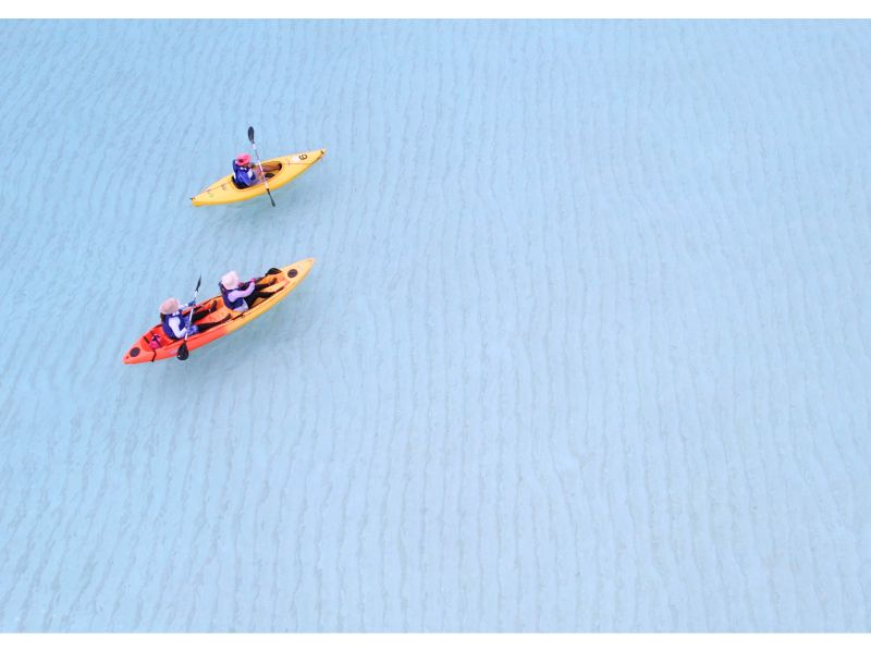 【与論島】「スーパーサマーセール2024」☆百合ヶ浜にカヤックで渡る！ ☆綺麗な海とフォトジェニックな写真 ☆与論島のアクティビティの老舗の紹介画像