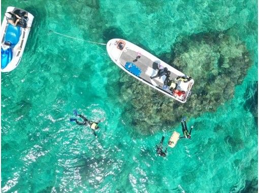 瀬底島開催！お子様・経験者もスキルに合わせてご案内！完全貸切ボートシュノーケリングツアー！お帰りの際に写真・動画をプレゼント！の画像