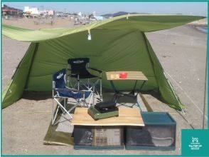 【神奈川・三浦海岸】手ぶらでビーチデイキャンプ4時間BBQプラン！器具運搬・設置やお片付けのサポート付き！の画像