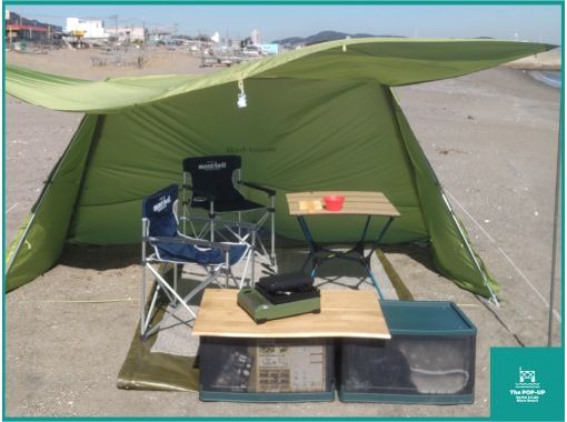 [Kanagawa / Miura Kaigan] Beach day camp 4 hours BBQ plan empty-handed! Comes with support for transporting and setting up equipment and cleaning up!の画像
