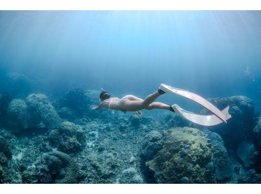 [Okinawa/Miyakojima] Skin diving tour Small groups from beginners to experienced people! With shooting!の画像