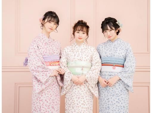 [Tokyo, Akihabara] Super bargain yukata rental! Choose from your favorite grade and get hair styling for just 4,950 yen!! Women-only student discount plan with a discount of up to 5,500 yen☆の画像