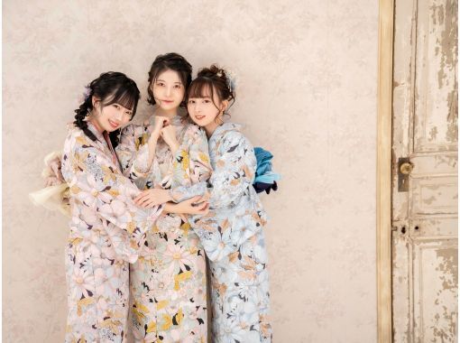 [Tokyo, Asakusa] Super bargain! Choose your favorite grade of yukata and get a hair set for just 4,950 yen! Women-only student discount plan with a discount of up to 5,500 yen ☆の画像