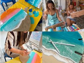 [Ishigaki Island/Experience] Making a sea resin art “original wall clock”! Bringing the sea of ​​memories into shape ♡ Groups also accepted!の画像