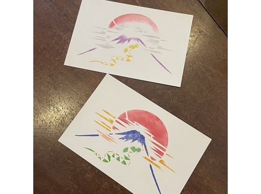 [Tokyo Asakusa] Let's dye postcards with Ise Katagamiの画像