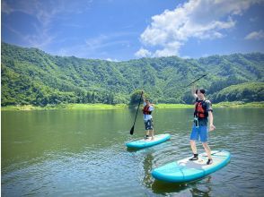 [Tohoku/Yamagata] Lake Shirakawa SUP tour! Have fun in the water during the hot summer ★ Guided 2-hour course for beginners and families with peace of mind & photo gift