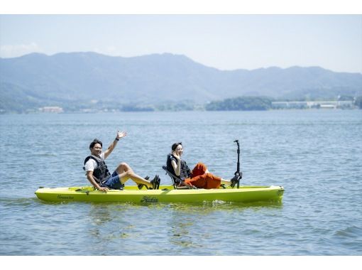 【浜松・浜名湖】２人乗りペダルカヤック / ゆったり湖上散歩♪わんこ(ペット)同乗可◎＜夫婦・カップルに人気＞の画像