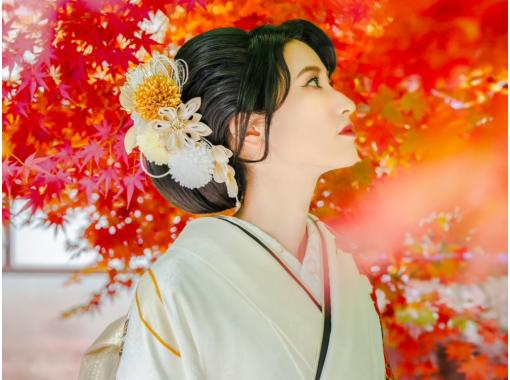 [Kansai/Osaka, Kyoto, Nara, Hyogo] Experience the beauty of autumn leaves in the colorful Kansai region! (1-day kimono rental, hair styling included)の画像