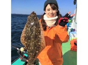 【茨城・霞ヶ浦／土浦／鹿島／潮来】ヒラメを釣ろう！ライトタックル限定活きエサ釣り！    の画像