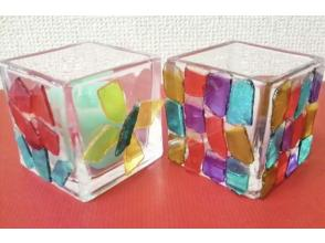 [Hokkaido/Otaru] “Stained glass candle holder production experience” You can make your own original candle holder ♪の画像